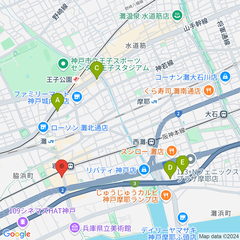 ゼーレ弦楽器工房周辺のホテル一覧地図