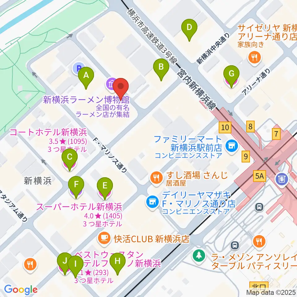 弦楽器工房 拓蔵周辺のホテル一覧地図