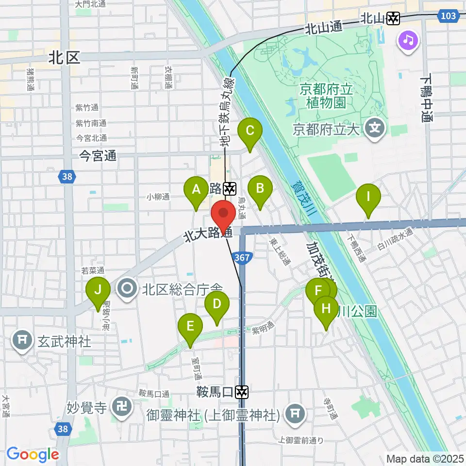 アメリカヤ楽器店周辺のホテル一覧地図