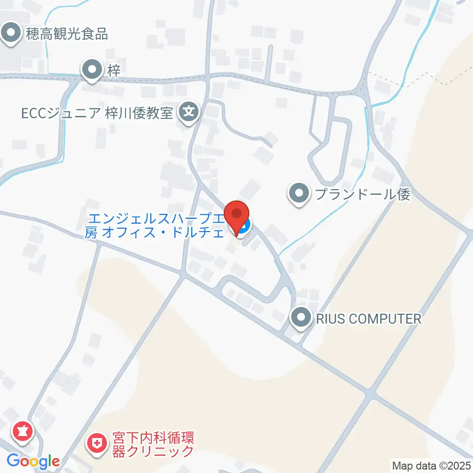 エンジェルスハープ工房 オフィスドルチェ周辺のホテル一覧地図