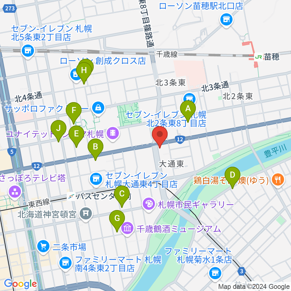 アトリエ・ビー・ウィンド周辺のホテル一覧地図