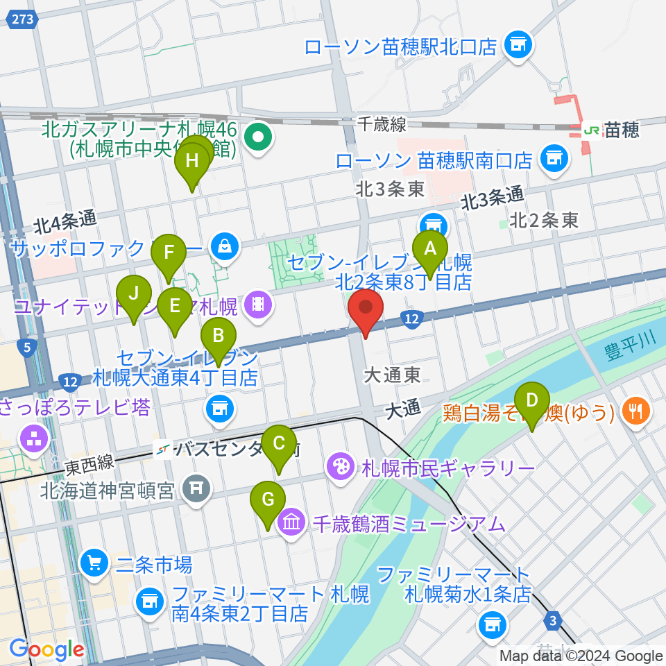 アトリエ・ビー・ウィンド周辺のホテル一覧地図