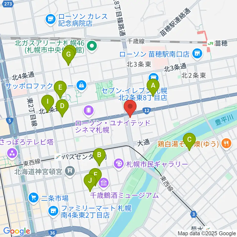 アトリエ・ビー・ウィンド周辺のホテル一覧地図