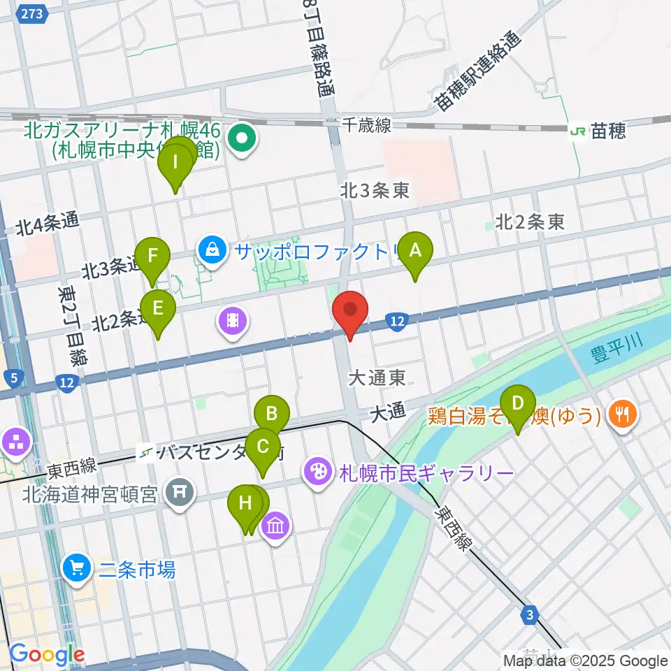 アトリエ・ビー・ウィンド周辺のホテル一覧地図