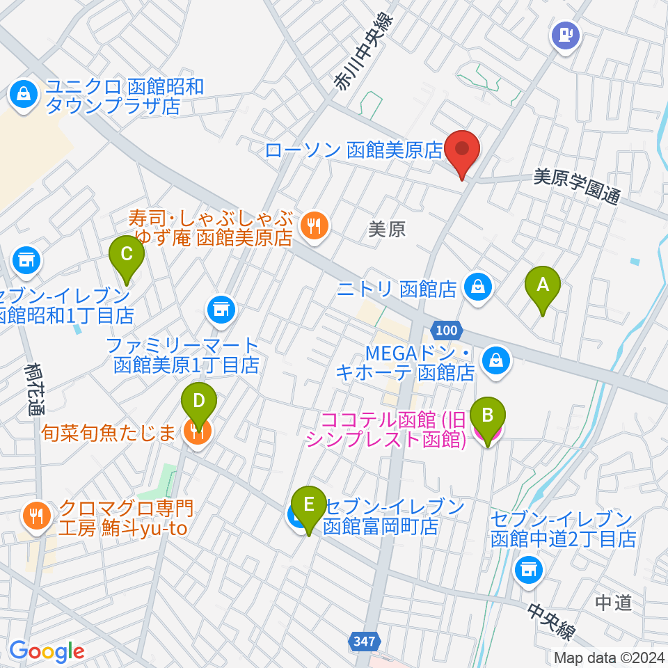 B.FACE MUSIC周辺のホテル一覧地図