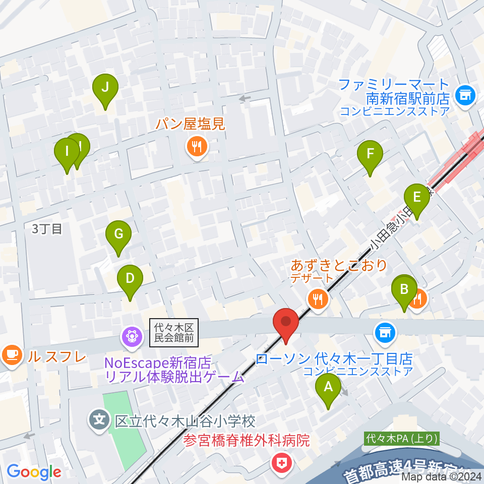 弦楽器工房高崎周辺のホテル一覧地図