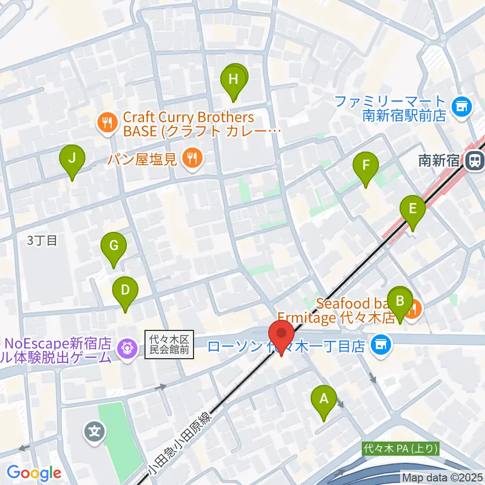 弦楽器工房高崎周辺のホテル一覧地図