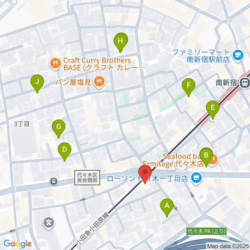 弦楽器工房高崎周辺のホテル一覧地図