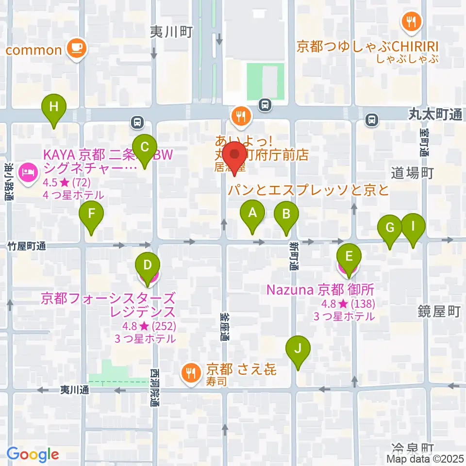 ライトニン周辺のホテル一覧地図