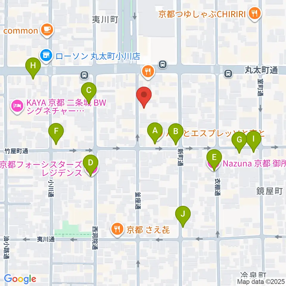 ライトニン周辺のホテル一覧地図