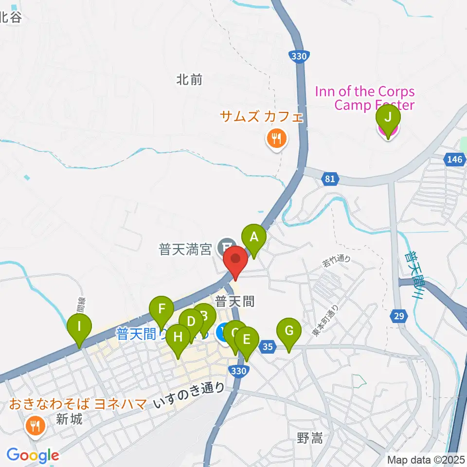 さんしんの松田周辺のホテル一覧地図