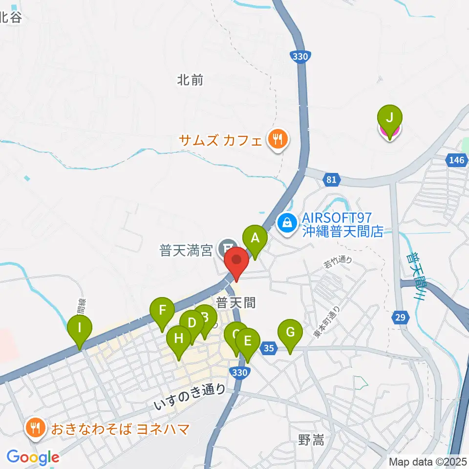 さんしんの松田周辺のホテル一覧地図