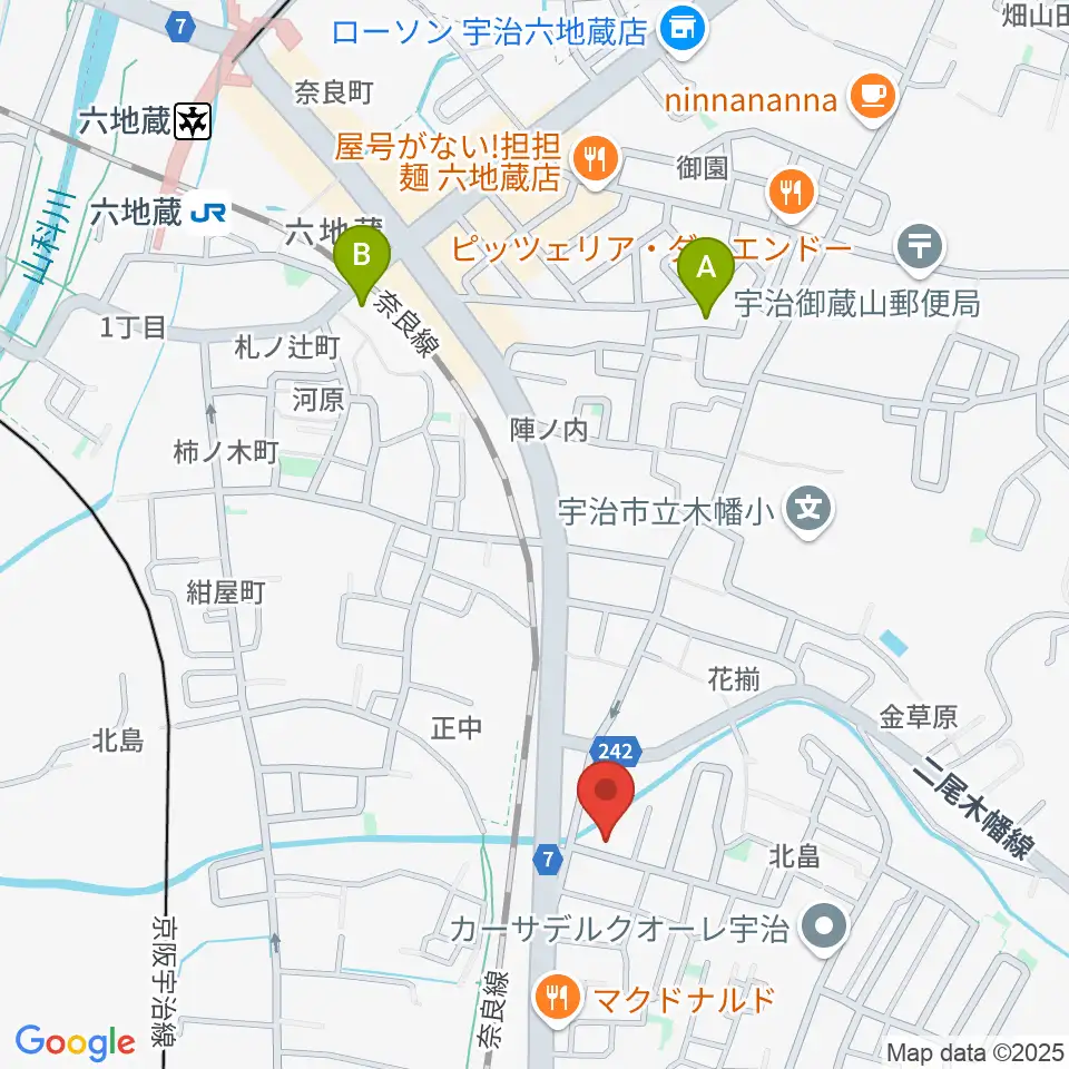 ふたば楽器店周辺のホテル一覧地図