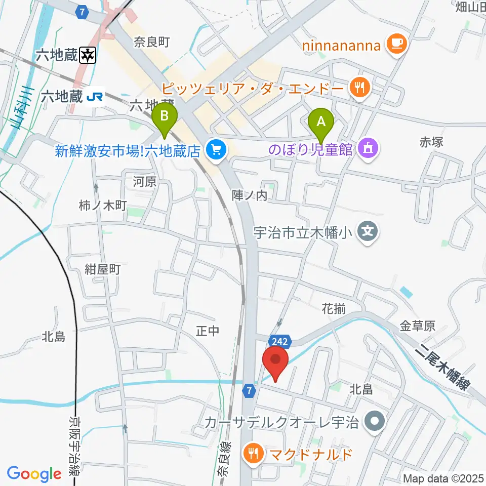 ふたば楽器店周辺のホテル一覧地図