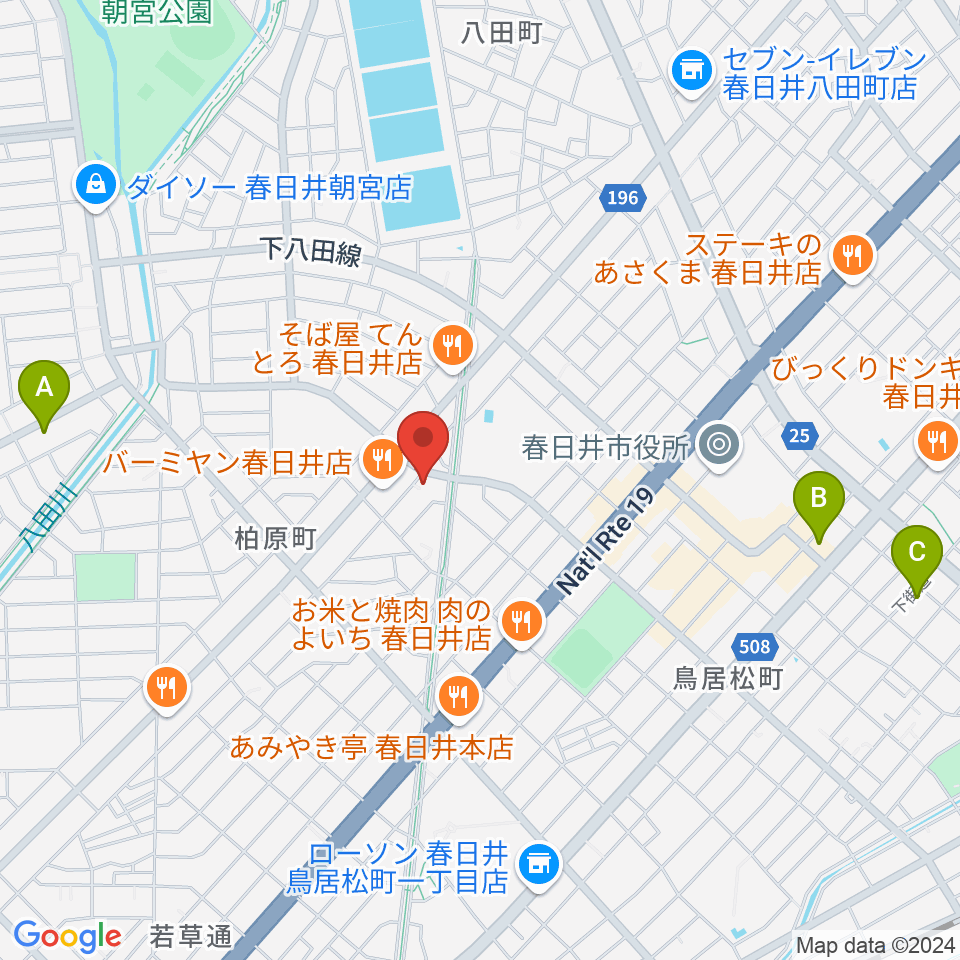 サウンド工房K＆K周辺のホテル一覧地図