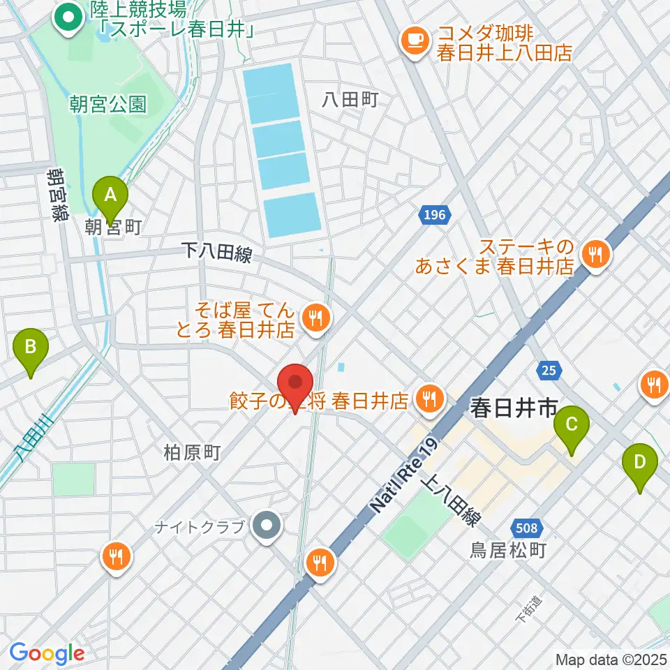 サウンド工房K＆K周辺のホテル一覧地図