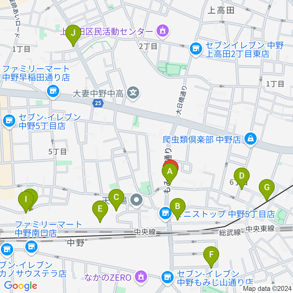 リペアショップPINE周辺のホテル一覧地図