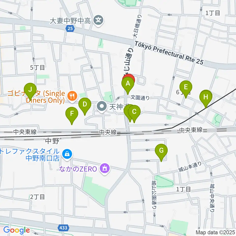 リペアショップPINE周辺のホテル一覧地図