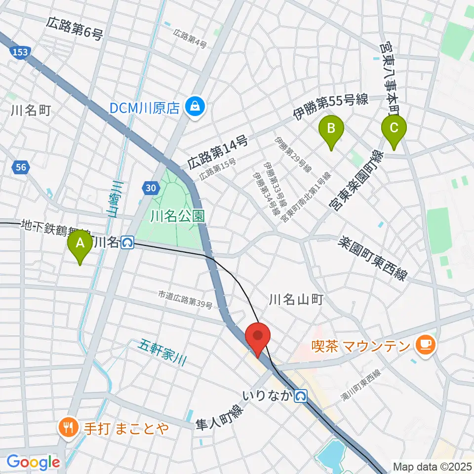 ギターショップTWO TONE周辺のホテル一覧地図