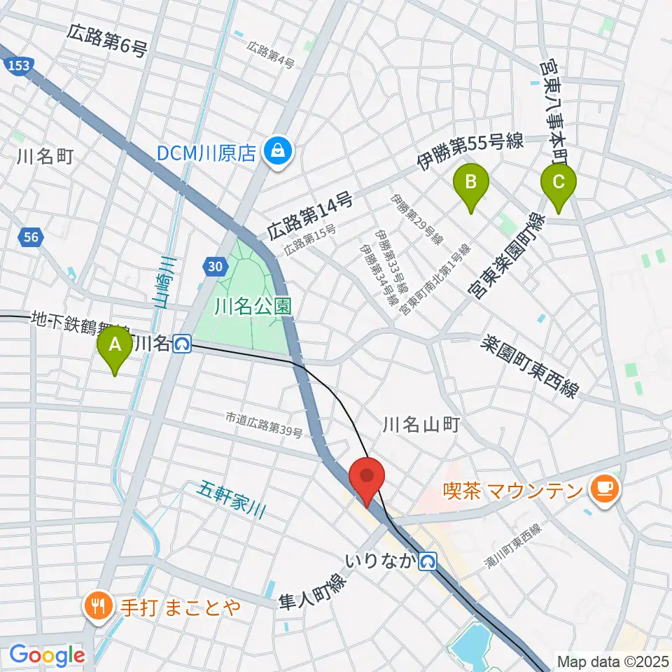 ギターショップTWO TONE周辺のホテル一覧地図