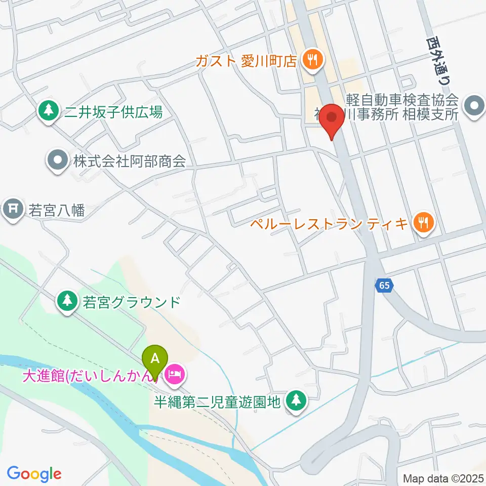コアアートスクエア周辺のホテル一覧地図