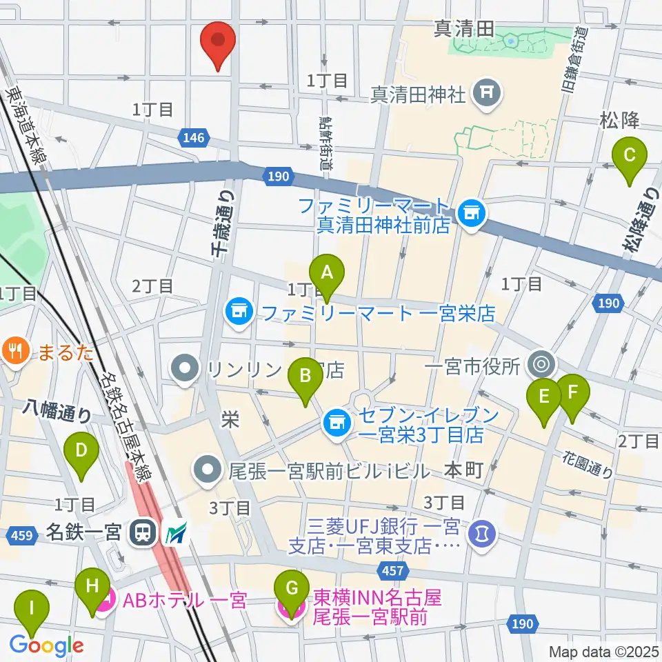 音 THE RUN周辺のホテル一覧地図