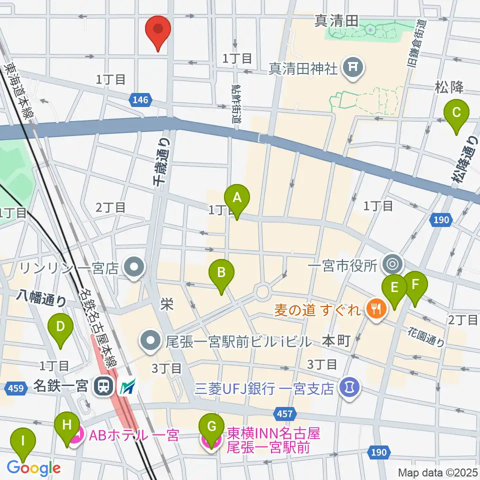 音 THE RUN周辺のホテル一覧地図