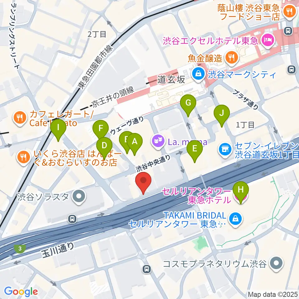 フーチーズ周辺のホテル一覧地図