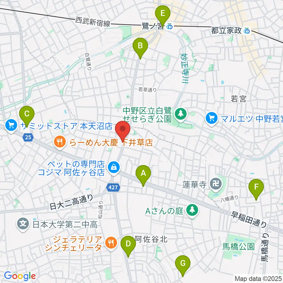 きく岡邦楽器店周辺のホテル一覧地図