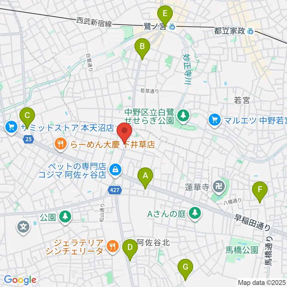 きく岡邦楽器店周辺のホテル一覧地図