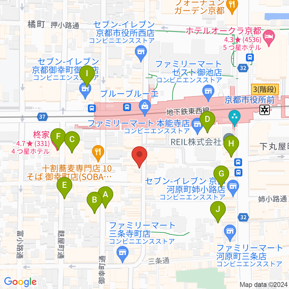 民族楽器コイズミ周辺のホテル一覧地図