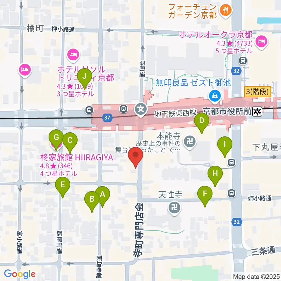 民族楽器コイズミ周辺のホテル一覧地図