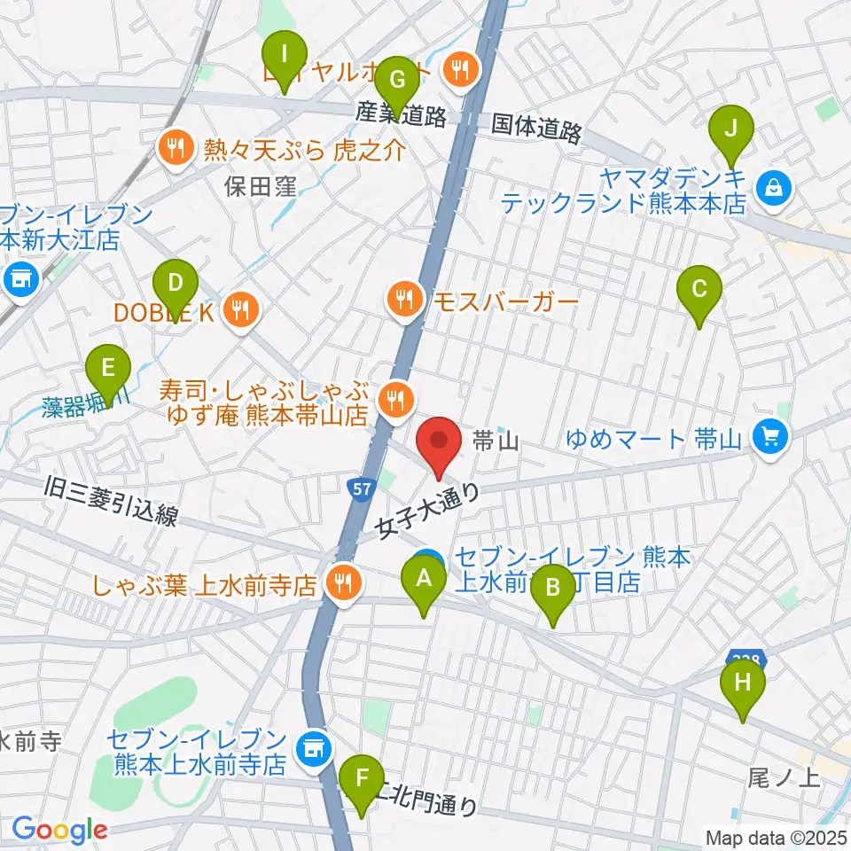 古城楽器周辺のホテル一覧地図
