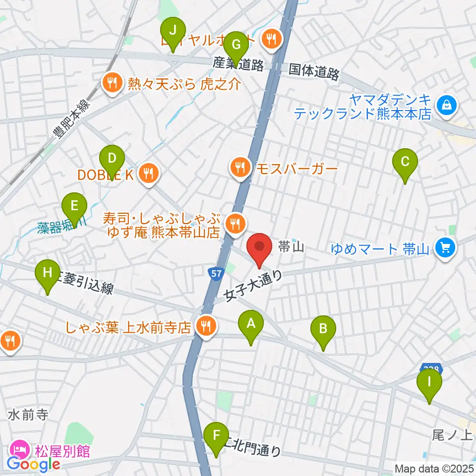 古城楽器周辺のホテル一覧地図