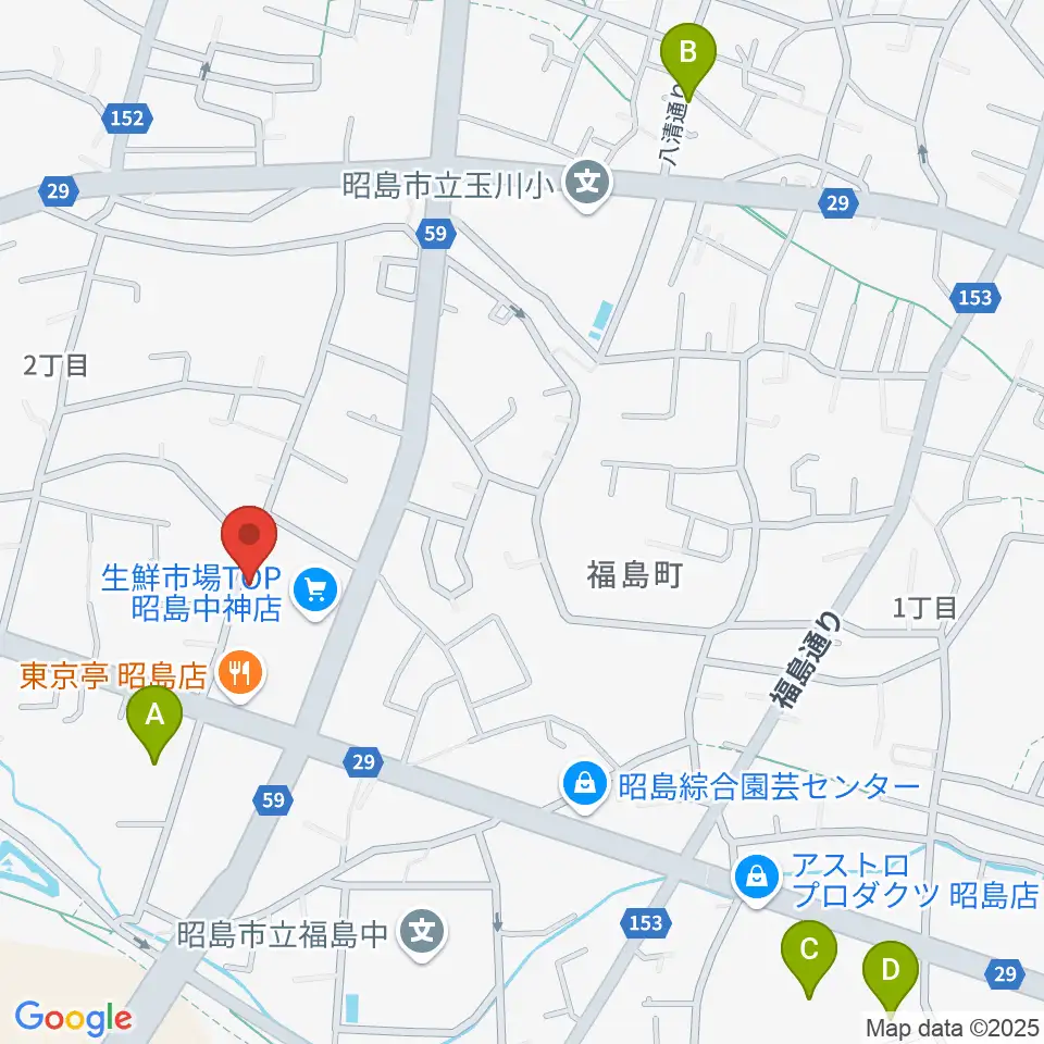 片切琴三味線店周辺のホテル一覧地図