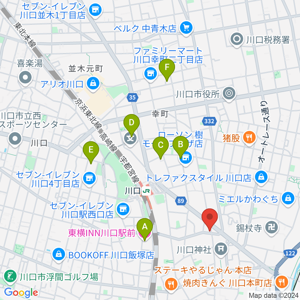 ラムトリックカンパニー周辺のホテル一覧地図