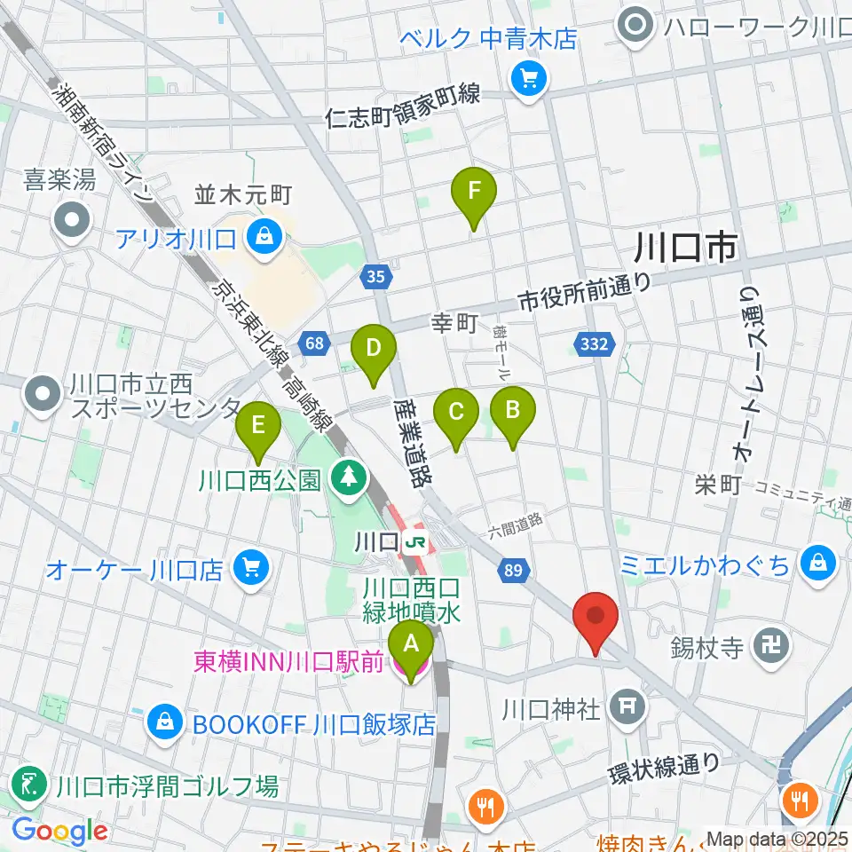 ラムトリックカンパニー周辺のホテル一覧地図