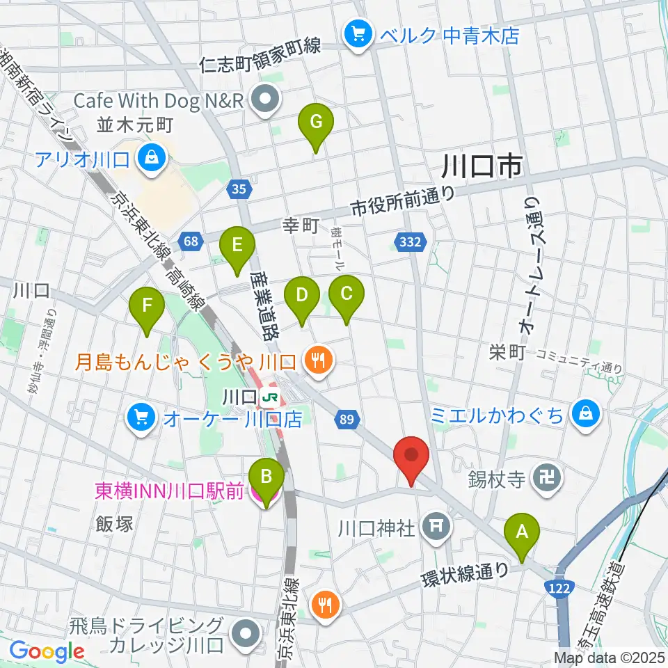 ラムトリックカンパニー周辺のホテル一覧地図