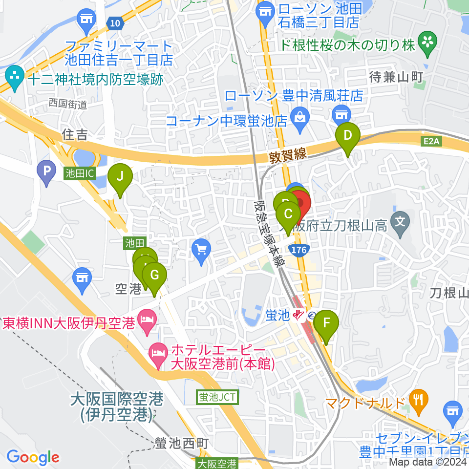 マルカート周辺のホテル一覧地図