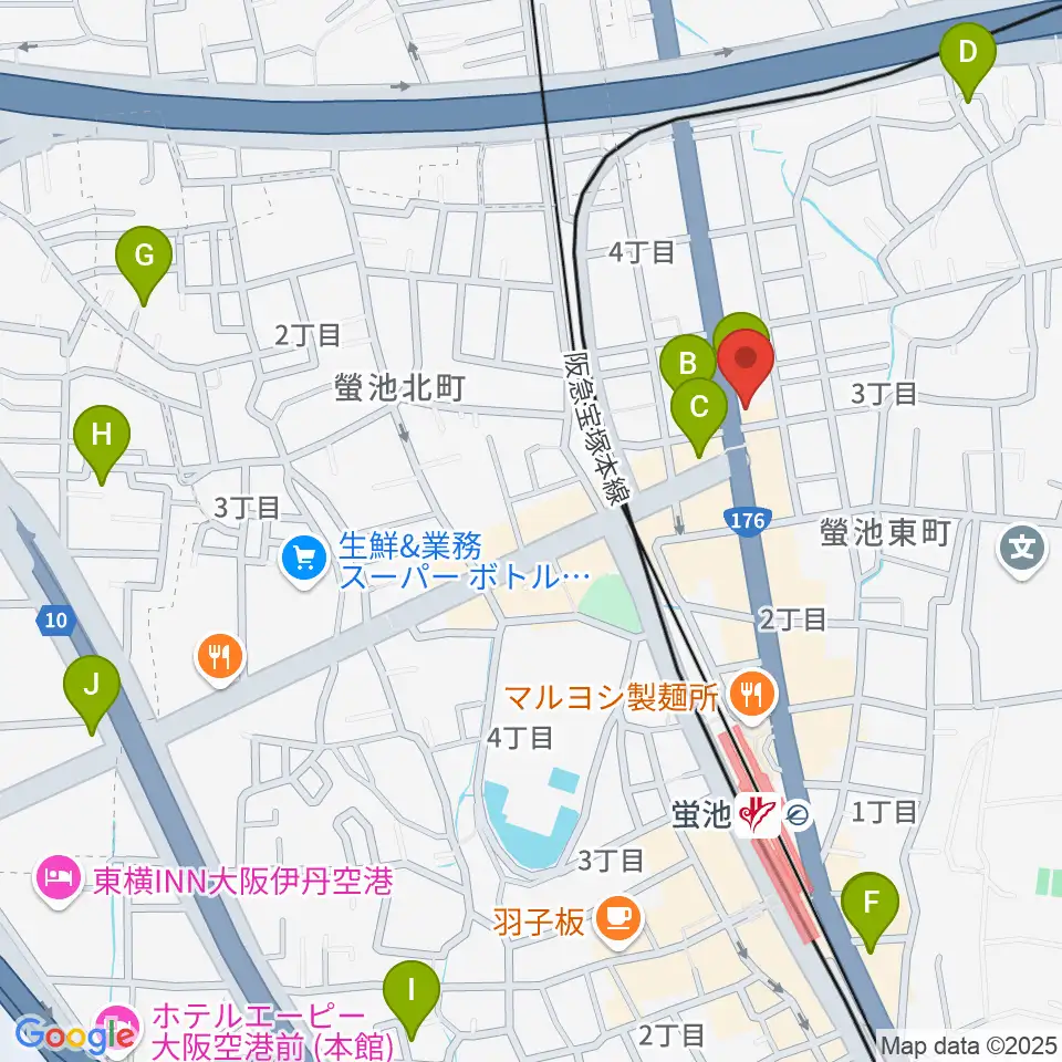 マルカート周辺のホテル一覧地図