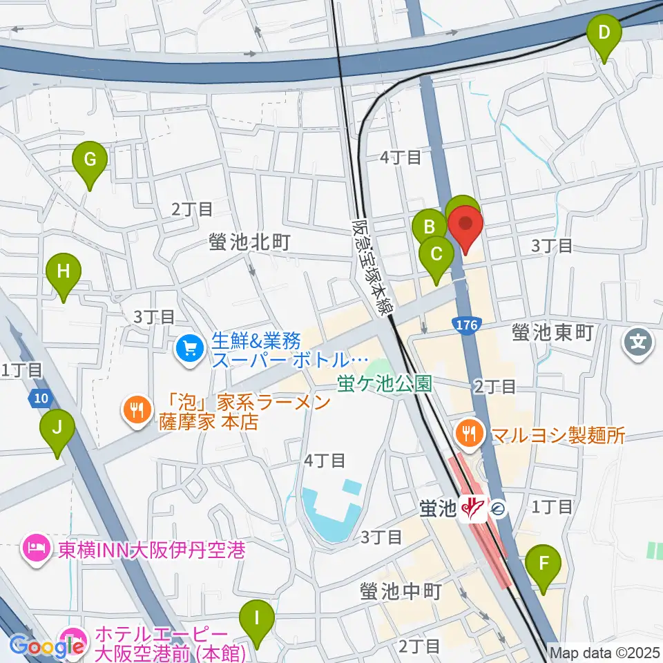 マルカート周辺のホテル一覧地図