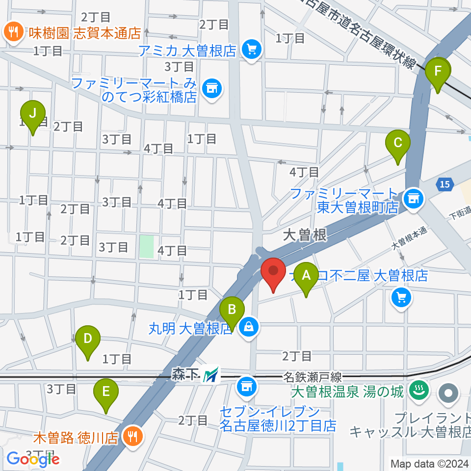 ミューズ音楽館周辺のホテル一覧地図