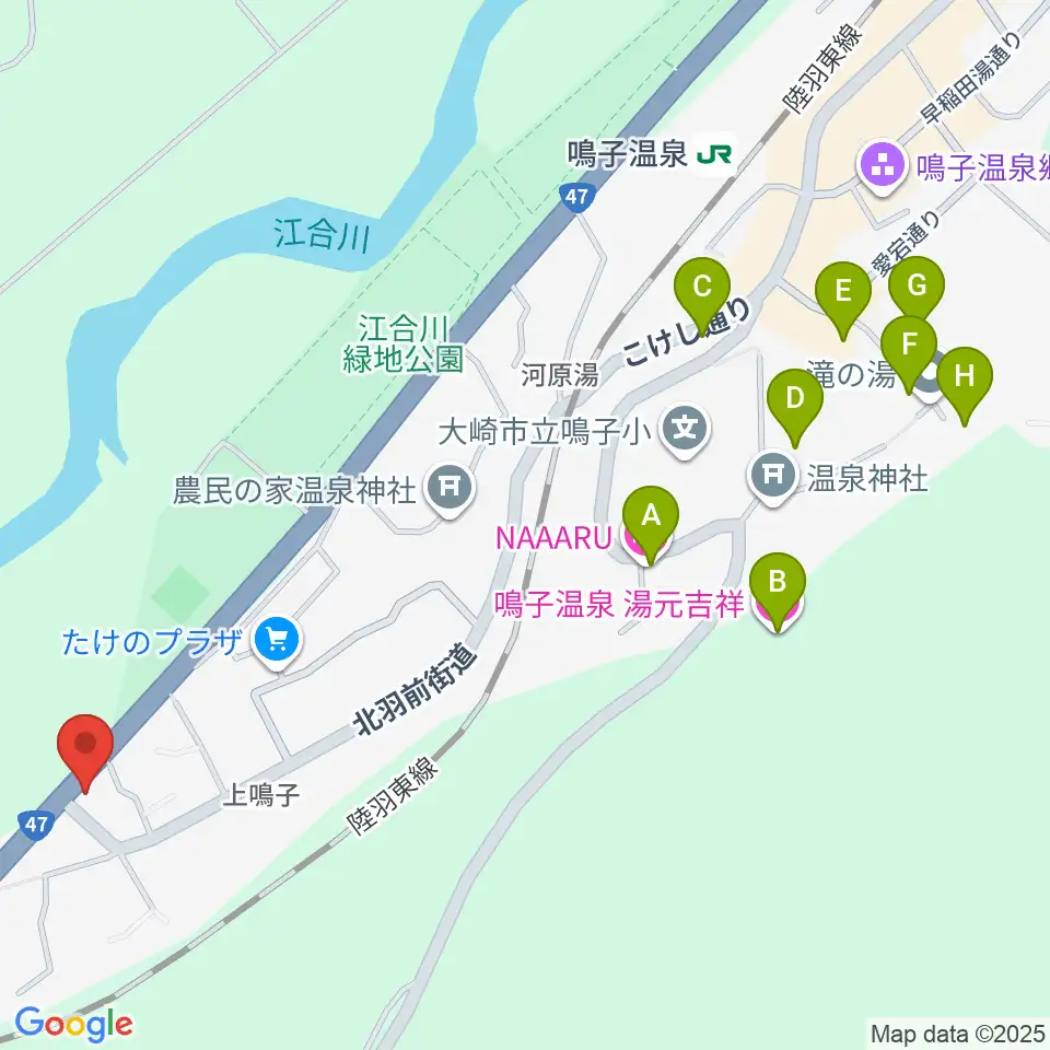 中澤太鼓店周辺のホテル一覧地図