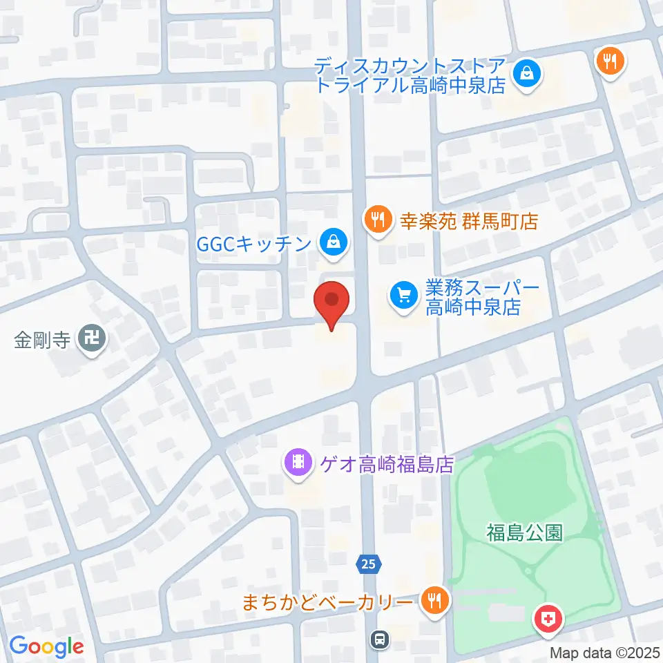 オカダ楽器周辺のホテル一覧地図