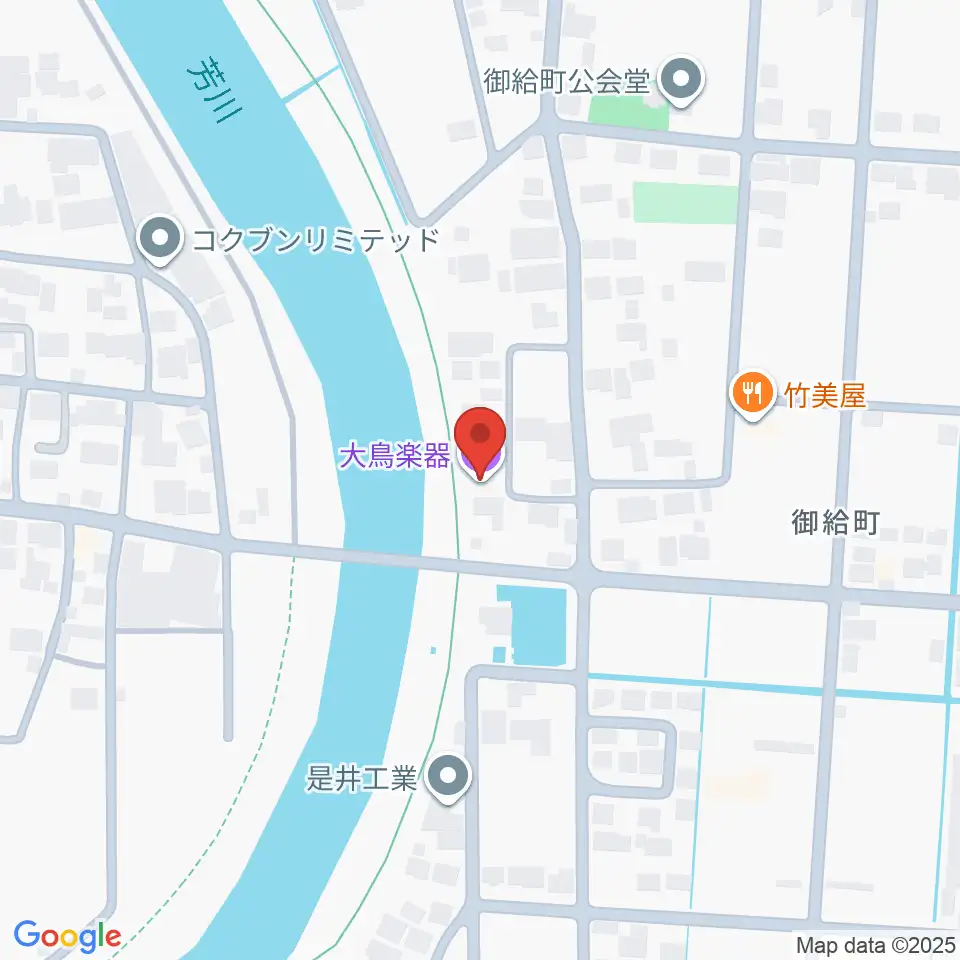 大鳥楽器周辺のホテル一覧地図