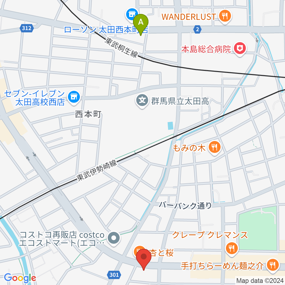 大津楽器店周辺のホテル一覧地図