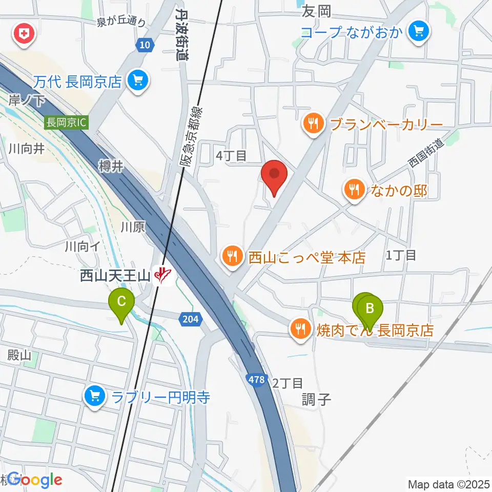 パナムジカ周辺のホテル一覧地図