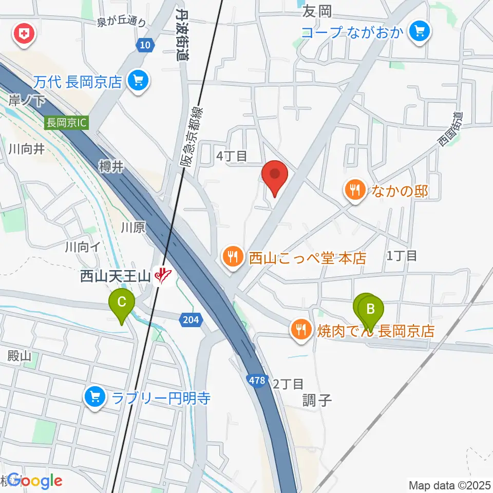 パナムジカ周辺のホテル一覧地図