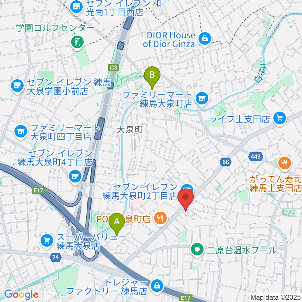 ピアノ調律センター・エムパレス周辺のホテル一覧地図