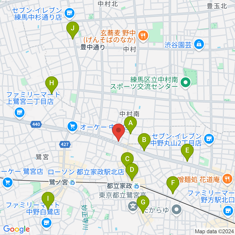 プロフェッショナル・パーカッション周辺のホテル一覧地図